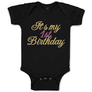 Baby Clothes It's My 1St First Birthday Baby Bodysuits Boy & Girl Cotton