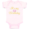 Baby Clothes It's My 1St First Birthday Baby Bodysuits Boy & Girl Cotton