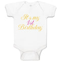 Baby Clothes It's My 1St First Birthday Baby Bodysuits Boy & Girl Cotton