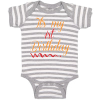Baby Clothes It's My 1St First Birthday Baby Bodysuits Boy & Girl Cotton