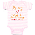 Baby Clothes It's My 1St First Birthday Baby Bodysuits Boy & Girl Cotton