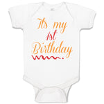 Baby Clothes It's My 1St First Birthday Baby Bodysuits Boy & Girl Cotton