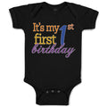 Baby Clothes It's My 1St First Birthday Baby Bodysuits Boy & Girl Cotton