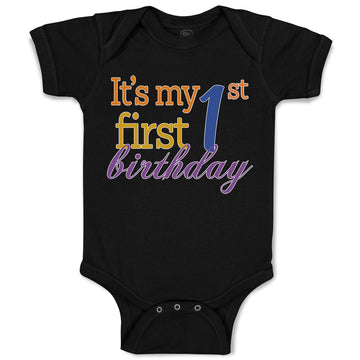 Baby Clothes It's My 1St First Birthday Baby Bodysuits Boy & Girl Cotton