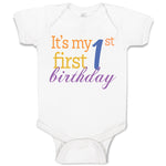 Baby Clothes It's My 1St First Birthday Baby Bodysuits Boy & Girl Cotton