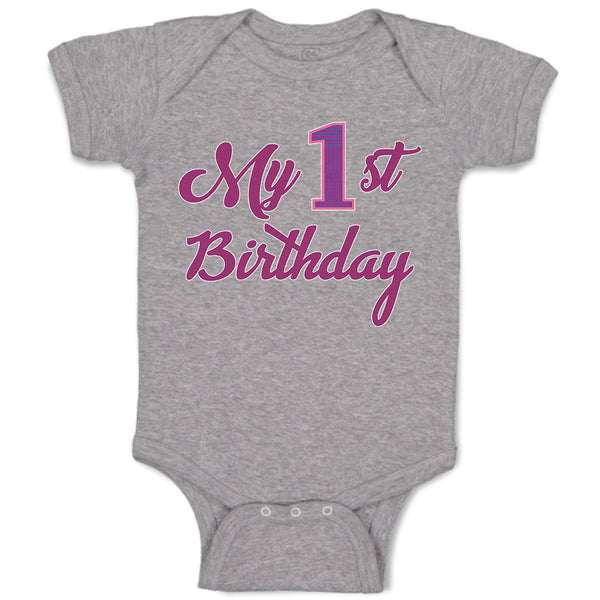 Baby Clothes My 1St Birthday Baby Bodysuits Boy & Girl Newborn Clothes Cotton