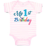 Baby Clothes My 1St Birthday Baby Bodysuits Boy & Girl Newborn Clothes Cotton