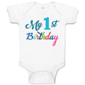 Baby Clothes My 1St Birthday Baby Bodysuits Boy & Girl Newborn Clothes Cotton