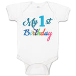 Baby Clothes My 1St Birthday Baby Bodysuits Boy & Girl Newborn Clothes Cotton