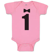 Baby Clothes Number 1 Age Along with Black Bowtie Baby Bodysuits Cotton