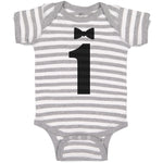 Baby Clothes Number 1 Age Along with Black Bowtie Baby Bodysuits Cotton