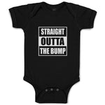 Baby Clothes Straight Outta The Bump Baby Bodysuits Boy & Girl Cotton