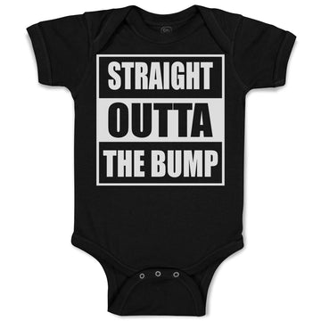 Baby Clothes Straight Outta The Bump Baby Bodysuits Boy & Girl Cotton