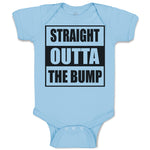 Baby Clothes Straight Outta The Bump Baby Bodysuits Boy & Girl Cotton