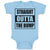 Baby Clothes Straight Outta The Bump Baby Bodysuits Boy & Girl Cotton