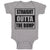 Baby Clothes Straight Outta The Bump Baby Bodysuits Boy & Girl Cotton