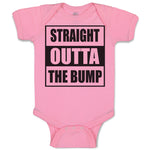 Baby Clothes Straight Outta The Bump Baby Bodysuits Boy & Girl Cotton