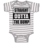 Baby Clothes Straight Outta The Bump Baby Bodysuits Boy & Girl Cotton