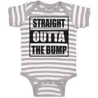 Baby Clothes Straight Outta The Bump Baby Bodysuits Boy & Girl Cotton