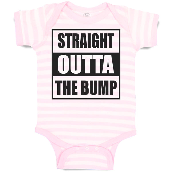 Baby Clothes Straight Outta The Bump Baby Bodysuits Boy & Girl Cotton