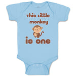 This Little Monkey Is 1 Birthday First Birthday Funny