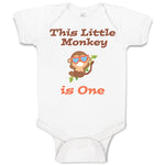 Baby Clothes This Little Monkey Is 1 Birthday First Birthday Baby Bodysuits