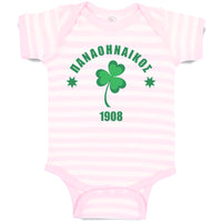 Baby Clothes Clover - 1908 St Patrick's Day Baby Bodysuits Boy & Girl Cotton