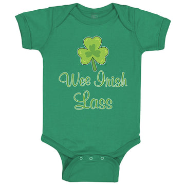 Baby Clothes Wee Irish Lass St Patrick's Day Baby Bodysuits Boy & Girl Cotton