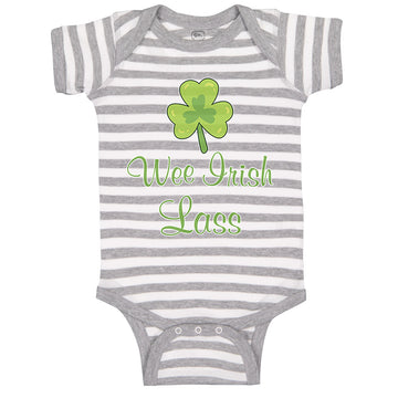 Baby Clothes Wee Irish Lass St Patrick's Day Baby Bodysuits Boy & Girl Cotton
