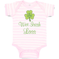 Baby Clothes Wee Irish Lass St Patrick's Day Baby Bodysuits Boy & Girl Cotton