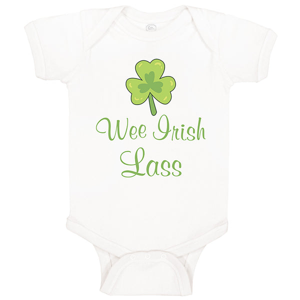 Baby Clothes Wee Irish Lass St Patrick's Day Baby Bodysuits Boy & Girl Cotton