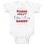 Baby Clothes Happy First Father's Day Dad Daddy Style E Baby Bodysuits Cotton