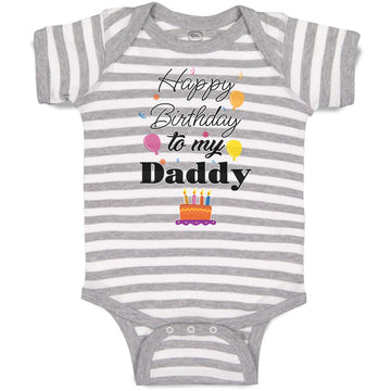 Baby Clothes Happy Birthday to My Daddy Dad Father Style B Baby Bodysuits Cotton