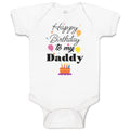 Baby Clothes Happy Birthday to My Daddy Dad Father Style B Baby Bodysuits Cotton