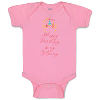 Baby Clothes Happy Birthday to My Mommy Mom Mother Baby Bodysuits Cotton