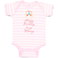 Baby Clothes Happy Birthday to My Mommy Mom Mother Baby Bodysuits Cotton