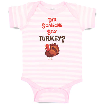 Baby Clothes Did Someone Say Turkey Thanksgiving Baby Bodysuits Cotton