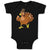 Baby Clothes Turkey Thanksgiving A Baby Bodysuits Boy & Girl Cotton