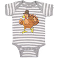 Baby Clothes Turkey Thanksgiving A Baby Bodysuits Boy & Girl Cotton