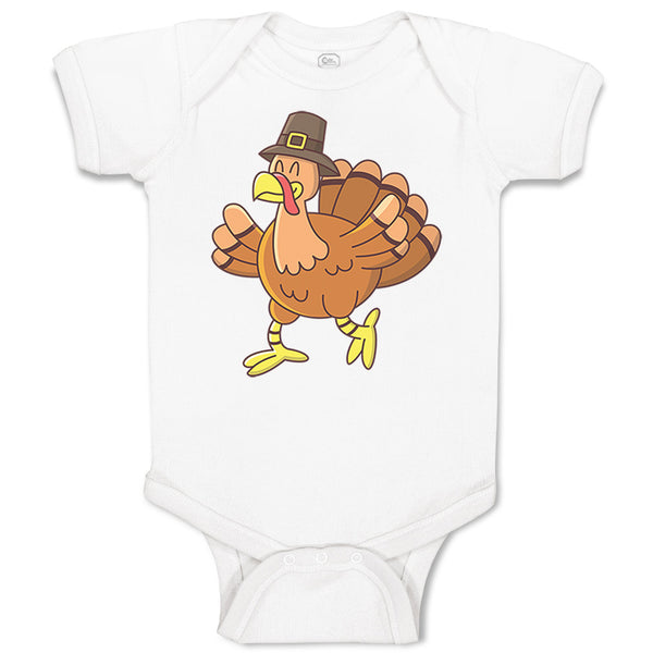 Baby Clothes Turkey Thanksgiving A Baby Bodysuits Boy & Girl Cotton