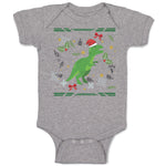 Baby Clothes Christmas Xmas Dinosaurs Christmas Xmas Santa Baby Bodysuits Cotton