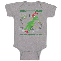 Baby Clothes Christmas Xmas Dinosaurs Christmas Xmas Santa Baby Bodysuits Cotton