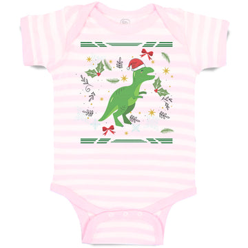 Baby Clothes Christmas Xmas Dinosaurs Christmas Xmas Santa Baby Bodysuits Cotton