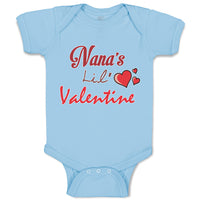 Baby Clothes Nana's Lil Valentine Valentines Day Baby Bodysuits Cotton