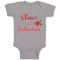 Baby Clothes Nana's Lil Valentine Valentines Day Baby Bodysuits Cotton