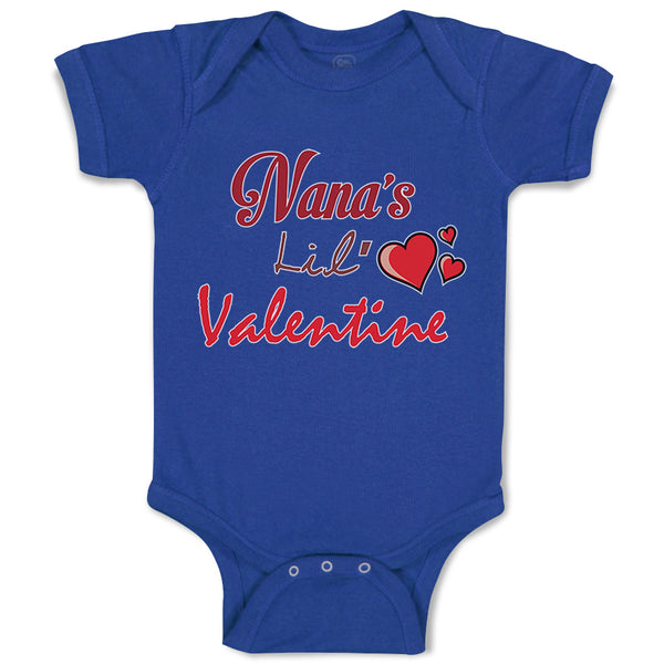 Baby Clothes Nana's Lil Valentine Valentines Day Baby Bodysuits Cotton