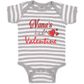 Baby Clothes Nana's Lil Valentine Valentines Day Baby Bodysuits Cotton