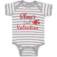 Baby Clothes Nana's Lil Valentine Valentines Day Baby Bodysuits Cotton