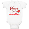 Baby Clothes Nana's Lil Valentine Valentines Day Baby Bodysuits Cotton