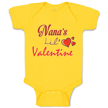 Baby Clothes Nana's Lil Valentine Valentines Day Baby Bodysuits Cotton